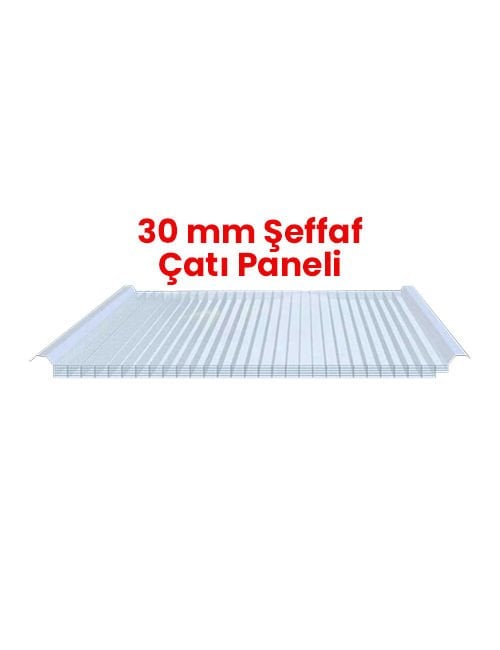 30 mm Şeffaf Çatı Paneli