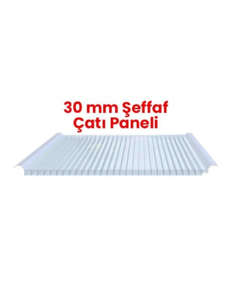 30 mm Şeffaf Çatı Paneli