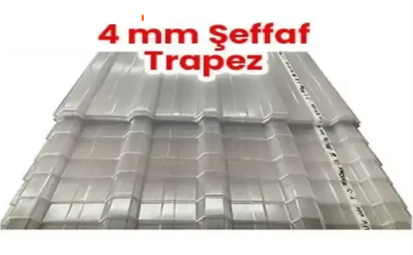 4 mm Şeffaf Trapez