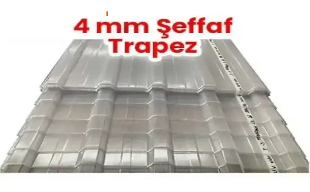 4 mm Şeffaf Trapez