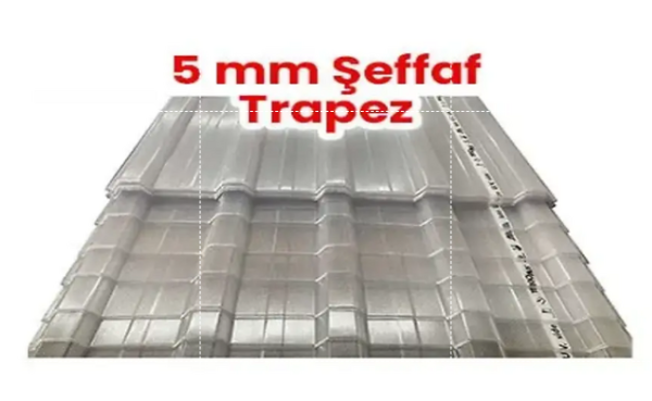 4 mm Şeffaf Trapez